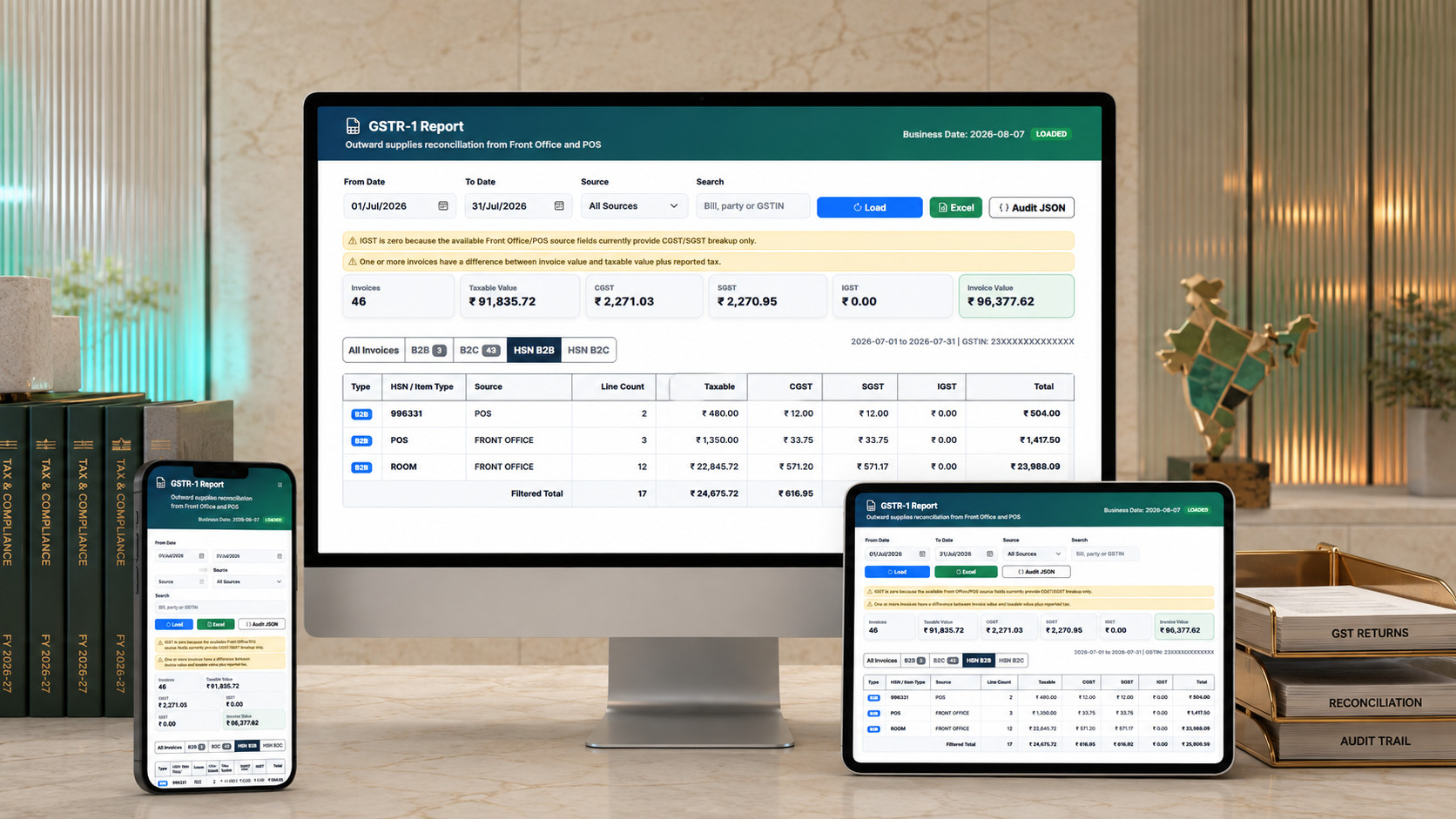 Finance transaction screen