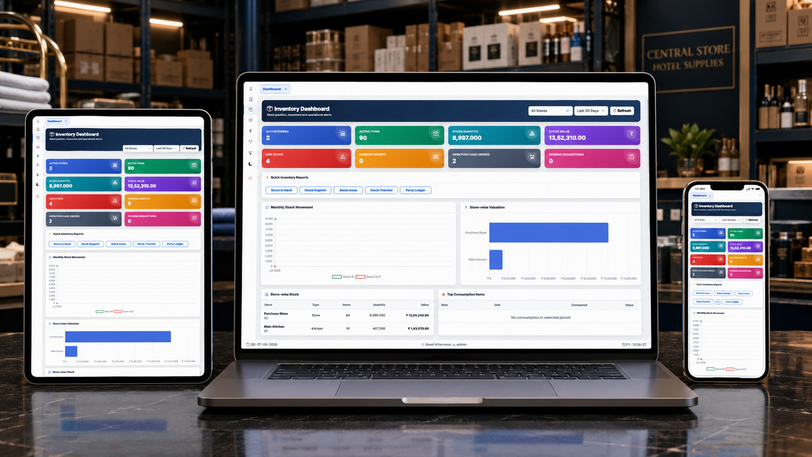 Inventory dashboard